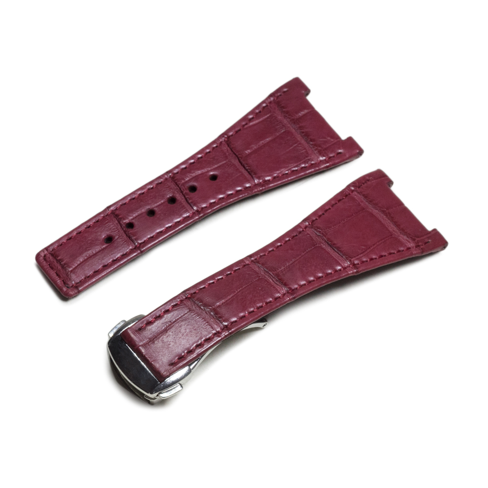 кожаный аллигатор  ремешок для часов Omega Constellation Quadra 1.0