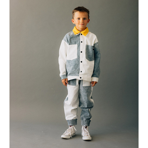 Джинсы от бренда Minikid (Grey White Patched)