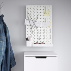 Перфорированная доска IKEA SKADIS (СКОДИС), Белый
