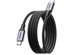 Беспроводная зарядка UGREEN L520 (55517) USB-C to USB-C PD Magnetic Fast Charging Cable 1м, серый космос