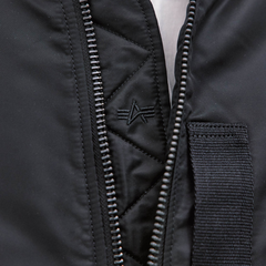 Бомбер Alpha Industries MA-1 Mod Flight Jacket Black (Черный)