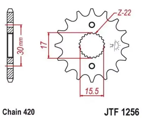 Звезда ведущая JTF1256 13