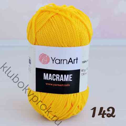 YARNART MACRAME 142, Желтый