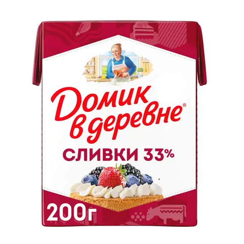 Сливки ДвД 33% 200г