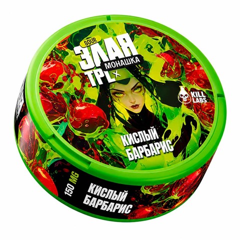 Жевательный табак ЗЛАЯ МОНАШКА х TPL SOUR 150мг - Кислый барбарис