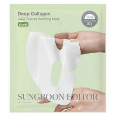 Гидрогелевая маска успокаивающая SUNGBOON EDITOR Deep Collagen Cica Teatree Soothing Mask