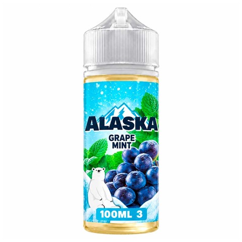 Жидкость Щелочная Alaska 100ml 3mg Grape Mint - Замороженный виноградно-мятный напиток