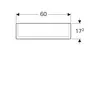 Geberit Option Plus 500.593.00.1 Зеркальный шкаф с подсветкой, две двери, 60x70x17.2см