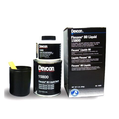 Devcon Flexane 80 15800 Liquid (Девкон Флексан 15800) - прочное (ударновязкое) резиновое соединение - 454 г.