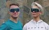 Спортивные профессиональные очки Noname Seefeld light blue - 1