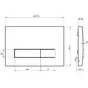 Berges 43392 Комплект : инсталляция АТОМ Line кнопка хром глянец, унитаз OKUS Rimless 49 см, сиденье дюропласт микролифт, быстросъём