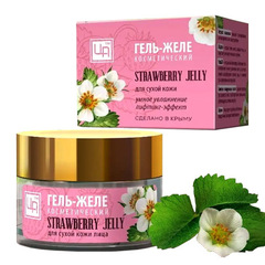 Гель-желе для лица косметический «Strawberry Jelly» для сухой кожи лица умное увлажнение и лифтинг-эффект ТМ Царство Ароматов