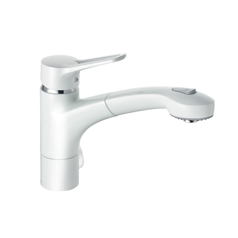 Kludi Mx 399459262 Смеситель для кухни с выдвижным изливом, цвет: белый, хром
