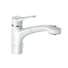 Kludi Mx 399459262 Смеситель для кухни с выдвижным изливом, цвет: белый, хром