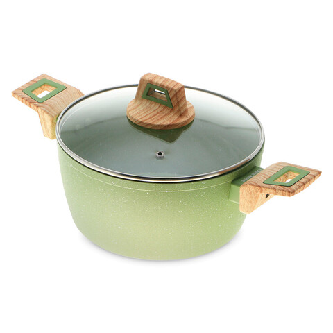 Кастрюля с крышкой, 4,7 л, диам. 26 см KITCHENSTAR Olive Stone арт.SYB-V124FAK-0526