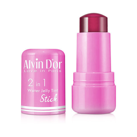 .Alvin D`or AD-59 Тинт стойкий 2 в 1 для губ и щек в стике water jelly tint тон 02