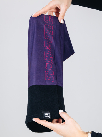 Гибридный флисовый бафф Noname Fleece Neckwarmer dark purple