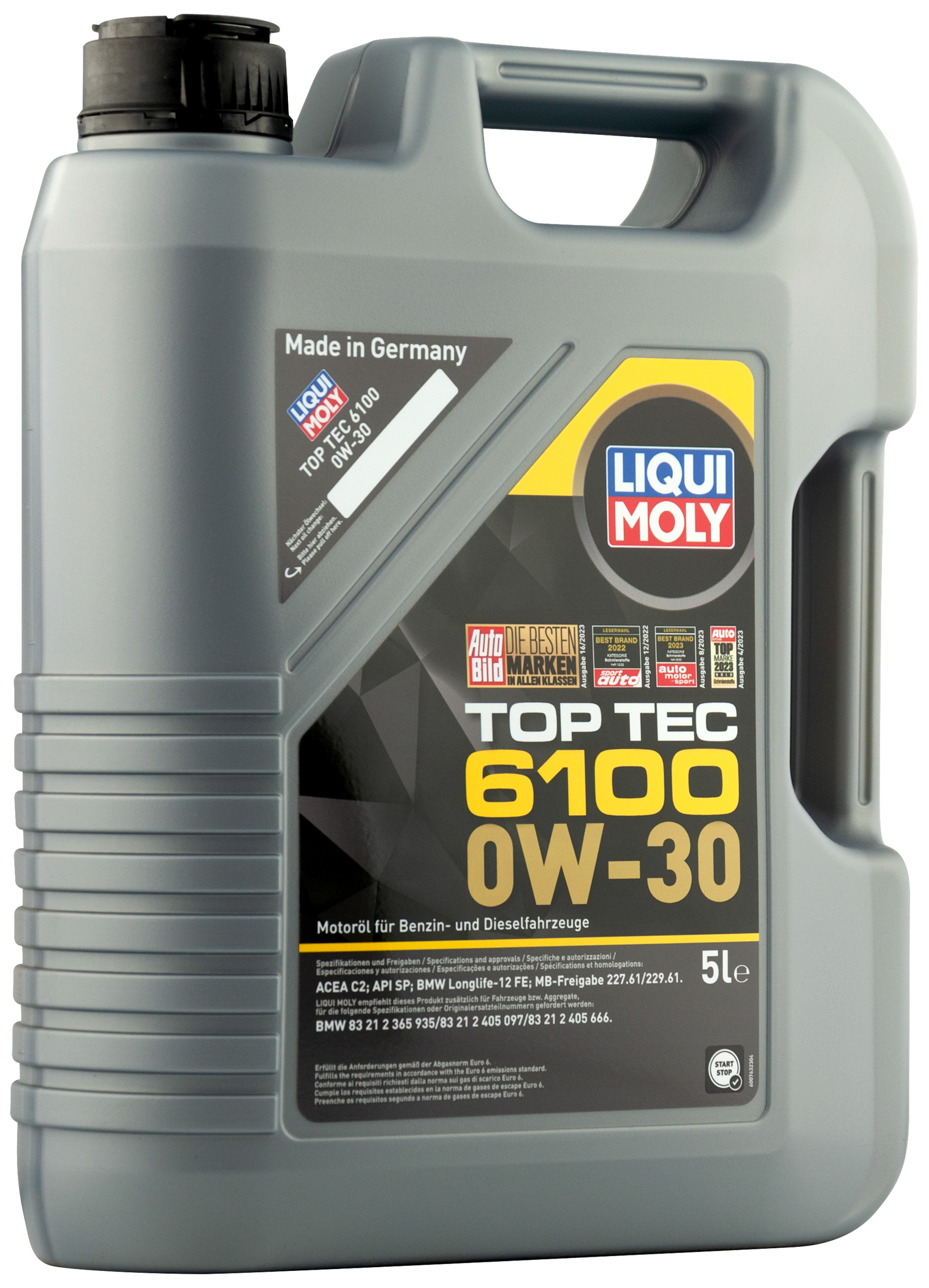 Моторное масло Liqui Moly Top Tec 6100 0W30 НС-синтетическое 5л