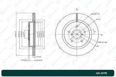 Диск тормозной G-brake  GR-21775