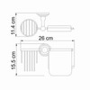 WasserKRAFT Ammer K-7059 Держатель туалетной бумаги, цвет: хром