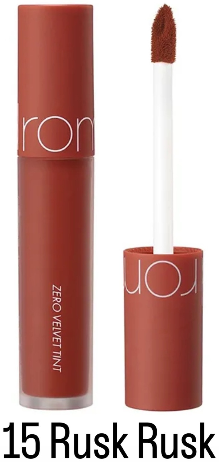 Бархатный тинт для губ Rom&nd Zero Velvet Tint 15 Rusk Rusk