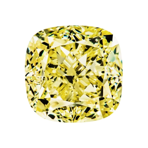 Бриллиант Fancy Int. Yellow VS1 Антик 0,35 карат 4,25 х 4,12 мм