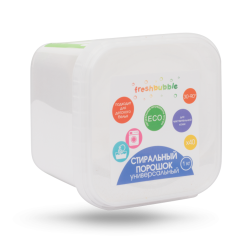 Freshbubble Порошок для стирки белья универсальный, 1кг