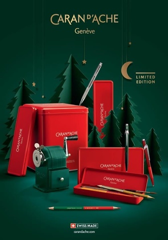 Ручка шариковая Caran d’Ache 849  Wonder Forest LE 2021, Red CT(CC0849.121)