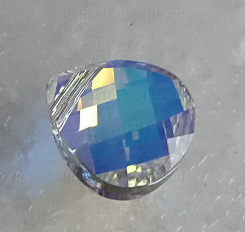 6012 Подвеска Сваровски Flat Briolette Crystal AB (15,4x14 мм) ()