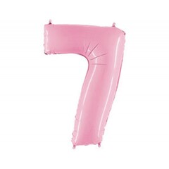 Шар Г 40''/102 см, Цифра Розовый (Pink) 