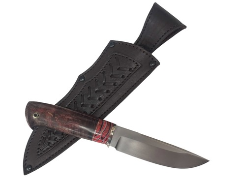 Нож Соболь, Bohler S390, зуб мамонта, мельхиор, ценные породы дерева