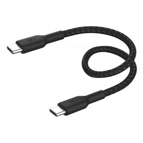 Кабель Belkin BoostCharge 60W USB-C To USB-C 2.0 плетеный Cable, 0,15м, черный