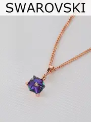 Кулон-кубик Миражи с фиолетовым кристаллом Swarovski