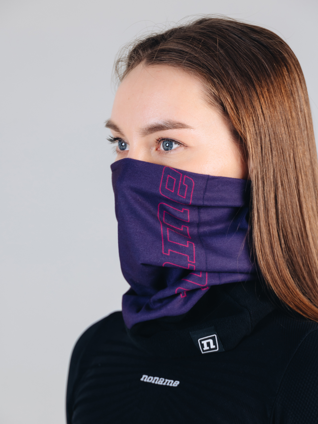 Гибридный флисовый бафф Noname Fleece Neckwarmer dark purple - 2
