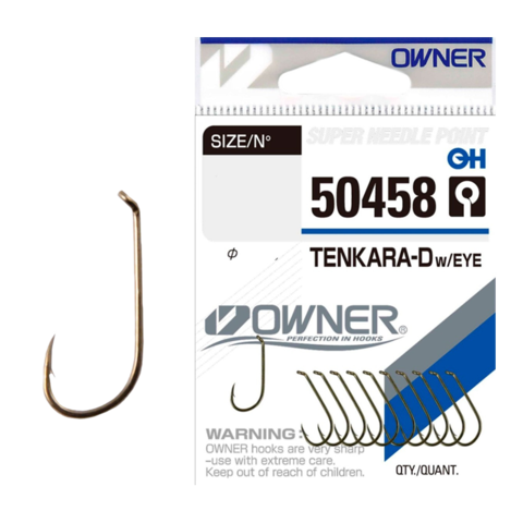 50458 №14 Крючки OWNER Tenkara Down W / Eye-Brown / продажа от 5 уп.