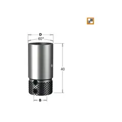 Патрон для свёрл на станок Masterwood D=10x19,4 LT=40 RH/LH CMT 360.301.00