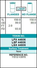 Гильза блока цилиндров TEIKIN LSX44606 (6шт/упак) не хонингованная
