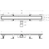 BelBagno BB-LD-MARINO-70-CR Душевой лоток 70 см