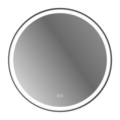 Cezares Cadro CZR-SPC-CADRO-800-LED-TCH-WARM Зеркало с подсветкой, цвет: чёрный фото