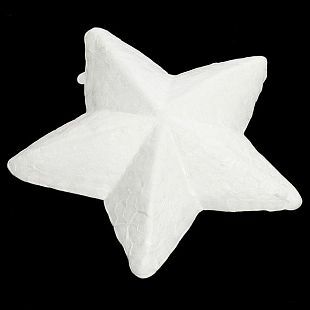 Фигура из пенопласта, Звезда, 15 см, 1 шт.