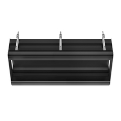 Gessi Binario 61017#299 Профиль линейный 880 мм., без подготовки под модули, цвет Black XL фото