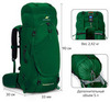 Картинка рюкзак туристический Nevo Rhino 8929-NW Viridity - 6