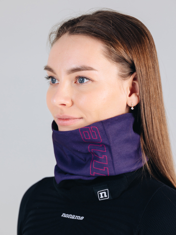 Гибридный флисовый бафф Noname Fleece Neckwarmer dark purple
