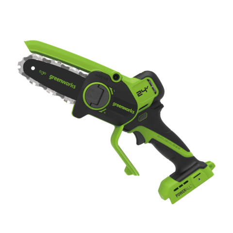 Цепная мини пила аккумуляторная Greenworks CS2410A, 24V, 10см, автоматическая смазка цепи, без АКБ и ЗУ (CS2410AA1)