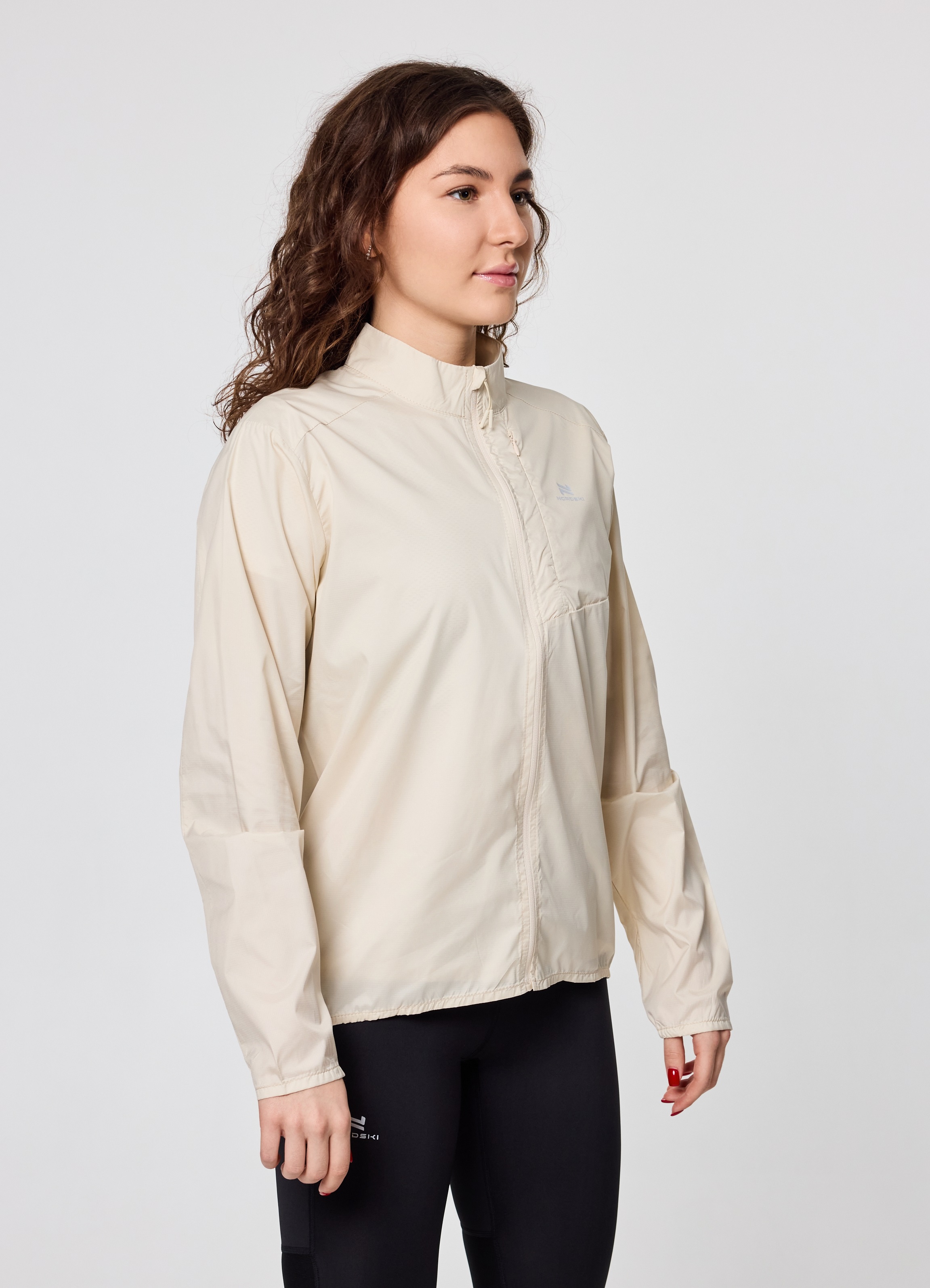 Женский костюм для бега Nordski Upcast Road beige-black - 3
