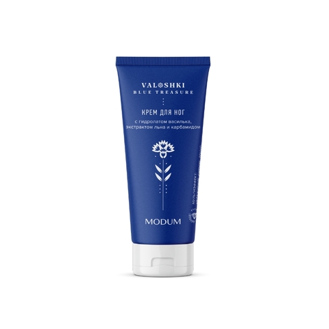 Modum VALOSHKI. BLUE TREASURE Крем для ног с гидролатом василька 75г (Е139-204)