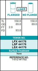 Гильза блока цилиндров TEIKIN LFX44176 (4шт/упак) хонингованная