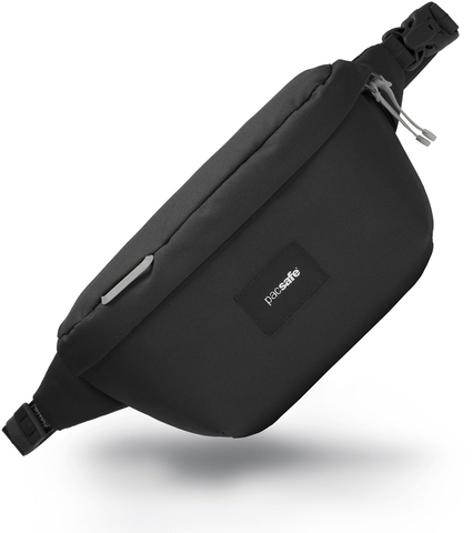Картинка сумка поясная Pacsafe Pacsafe Go Sling черная смола - 1