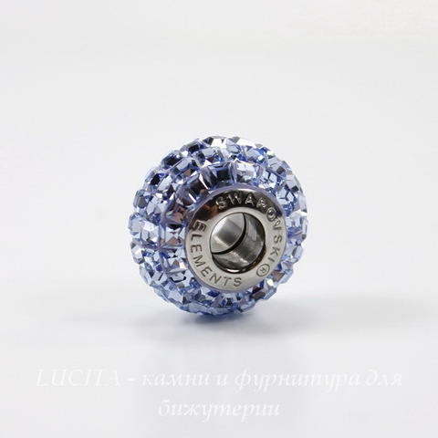 Бусина Сваровски BeCharmed Pave Light Sapphire 15х9 мм ()