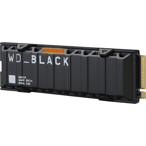Твердотельный диск SSD WD 1TB WD_BLACK SN850 M2.2280 NVMe PCIe Gen4х4 (с радиатором) RGB подсветка